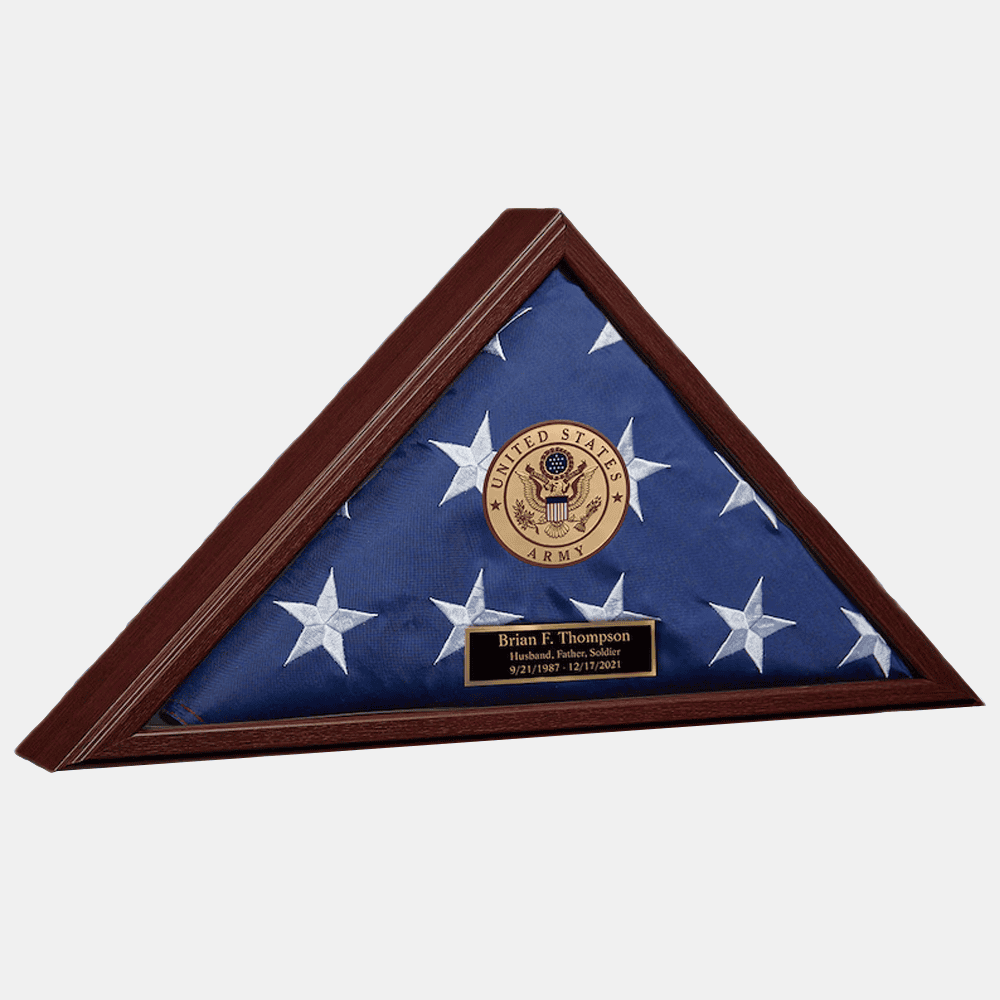 Personalized Flag Display Case