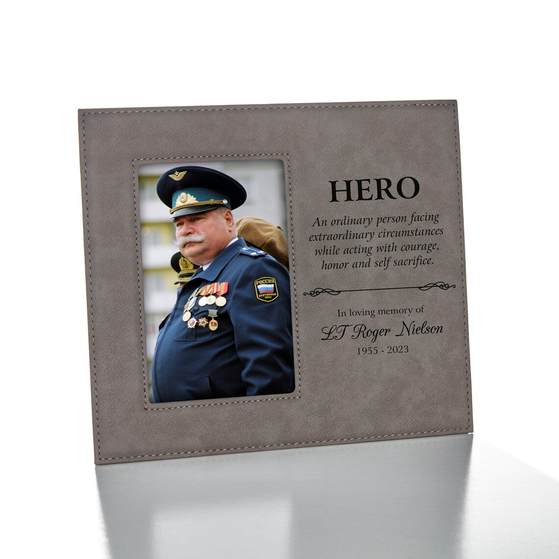 Hero Memorial Picture Frame | Personalized Fallen Hero Picture Frame