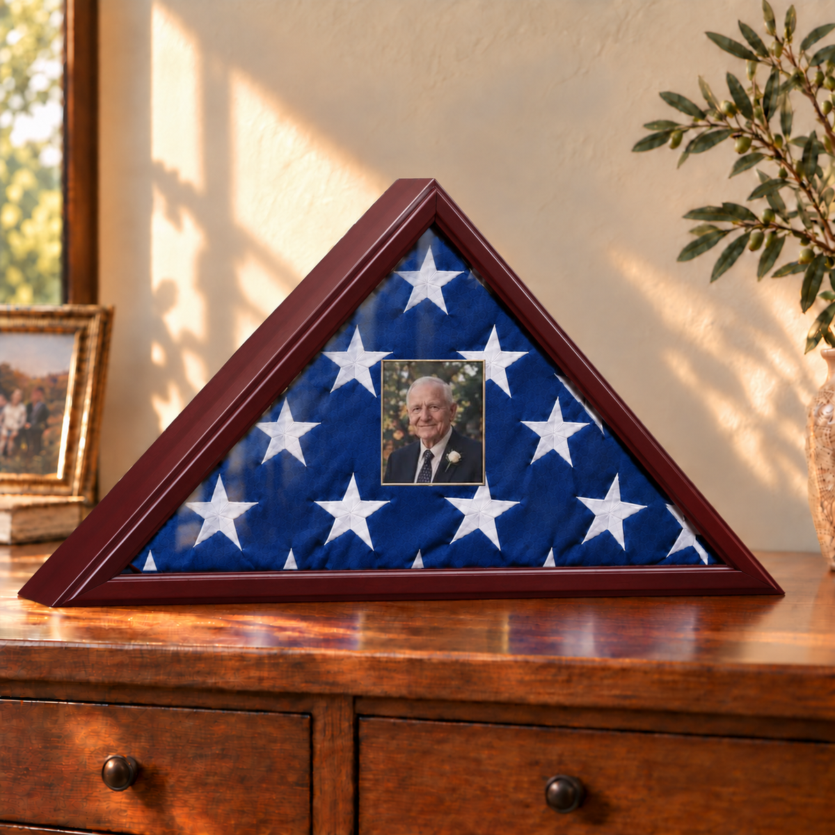 Personalized Flag Display Case
