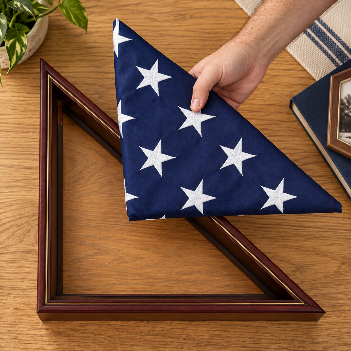 Personalized Flag Display Case